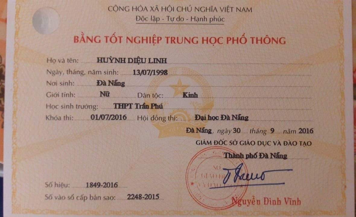 L&Agrave;M BẰNG THPT Đ&Agrave; NẴNG