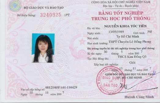 Làm bằng cấp 3